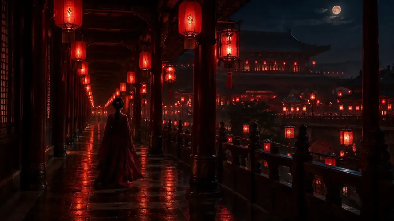重生之嫡女归位 · 逆袭 短剧《重生之嫡女归位》首屏海报,逆袭题材,复古胶片质感